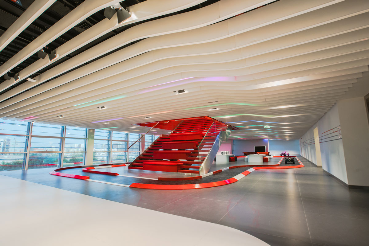 Retail interior design for Toyota car showroom and office space