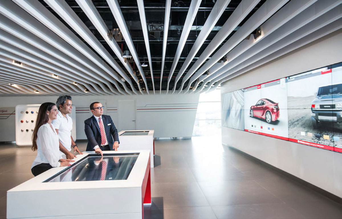 Toyota car showroom and office in UAE