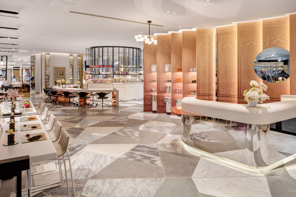 Retail interior design for Harvey Nichols in Knightsbridge