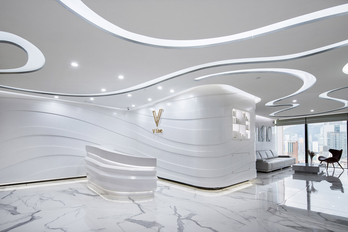 healthcare design, Cosmetic Centre Creates Fluidity with Soft Architectural Curves
