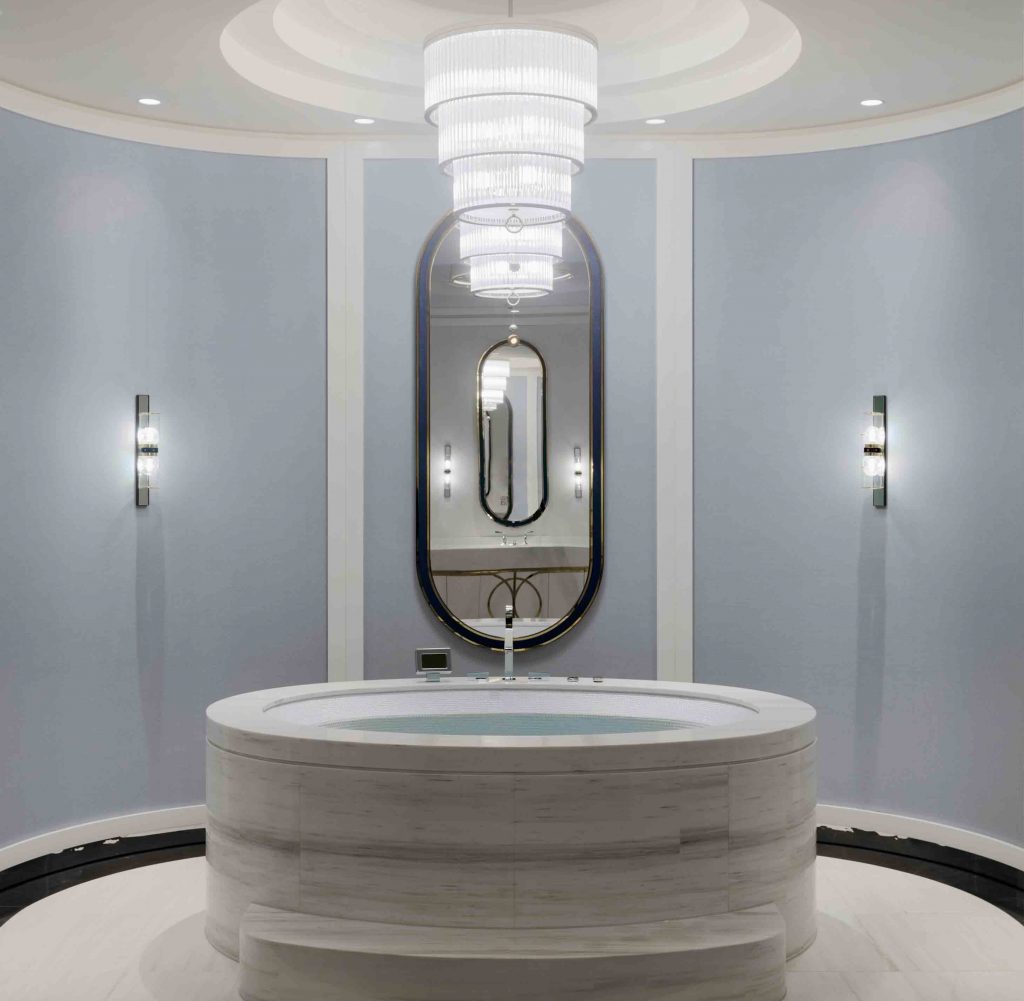 Interior design of luxury Australian spa by Blainey North