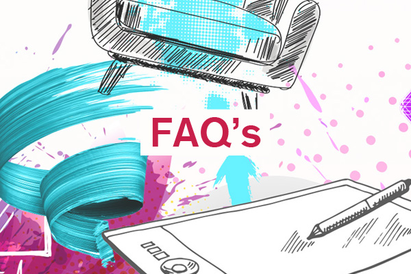 FAQ artwork for student design competition, Designed for Business