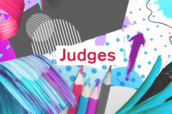 Judges artwork for student design competition, Designed for Business