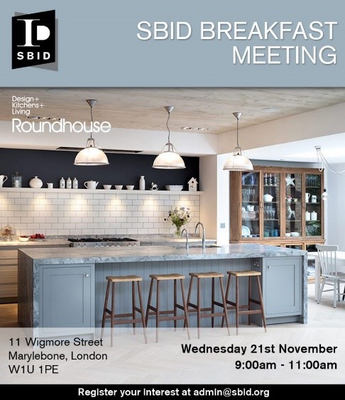 SBID interior design events invitation for Business Breakfast Meeting October 2018