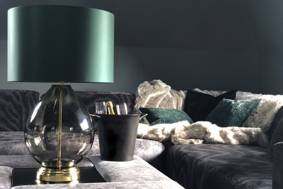 Alexander Joseph luxury lighting in an interior living room setting