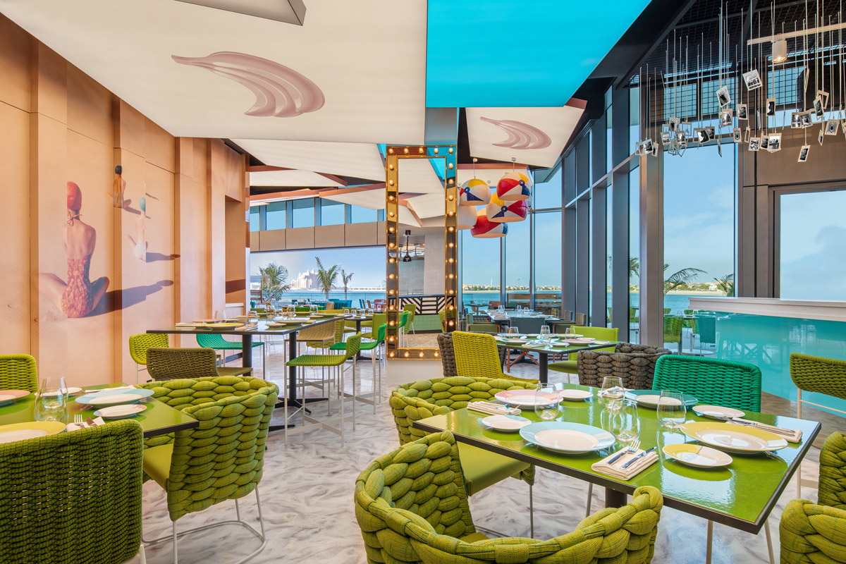 Restaurant design for Massimo Bottura restaurant in Dubai, Torno Subito by Bishop Design