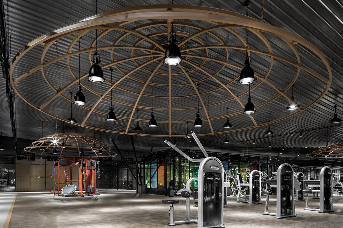 Innovative Fitness Centre with Industrial Aesthetic