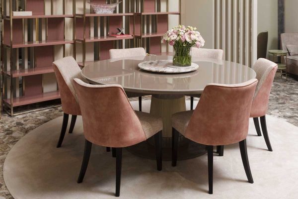 Product news featuring Oasis Turner Table in dining room interior