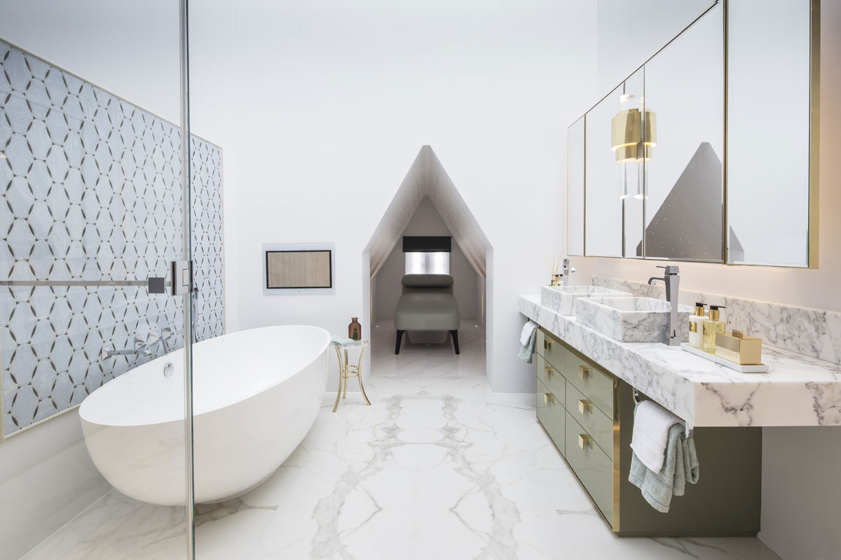 The Bromptons master bathroom design by Roselind Wilson