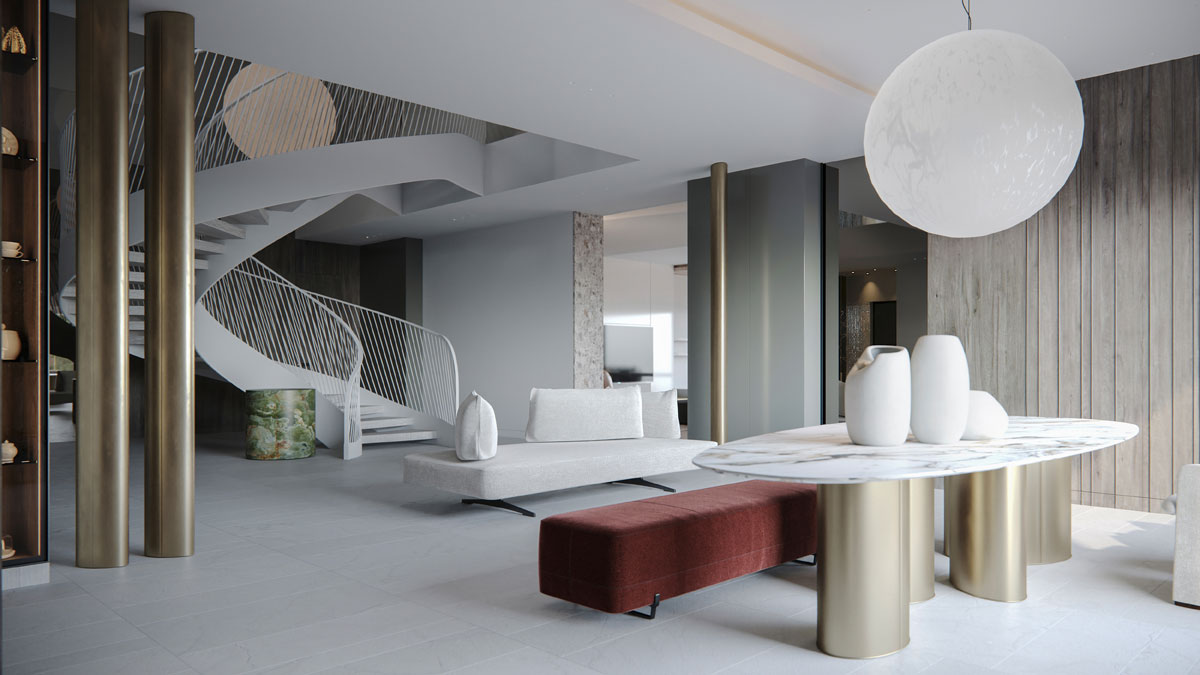 Modern Minimalist Residential Design Creates Calm Atmosphere