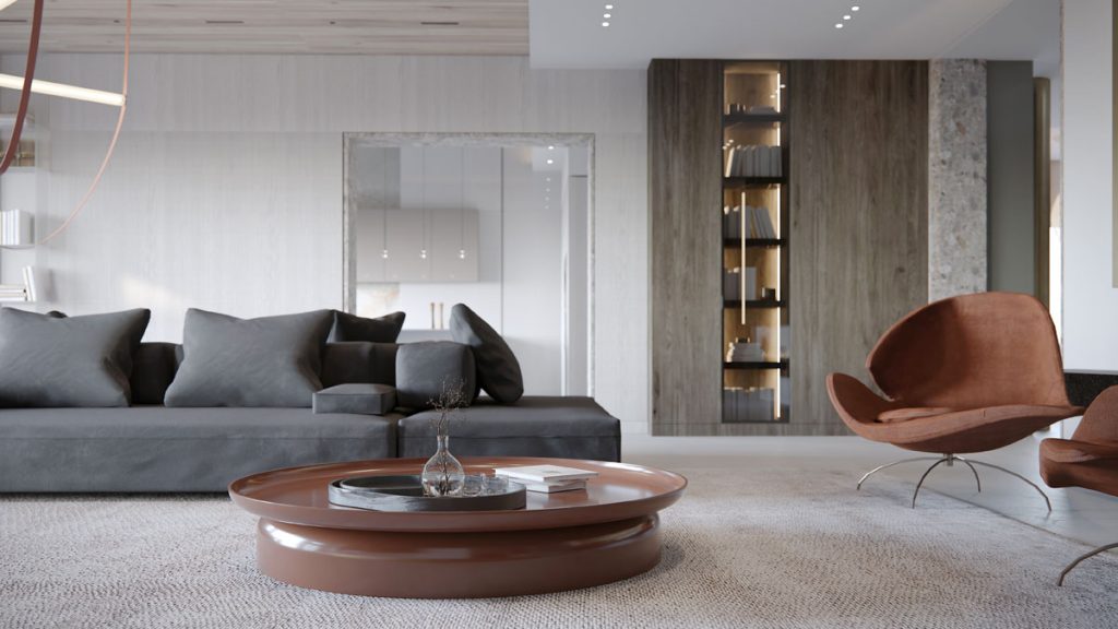 , Modern Minimalist Residential Design Creates Calm Atmosphere