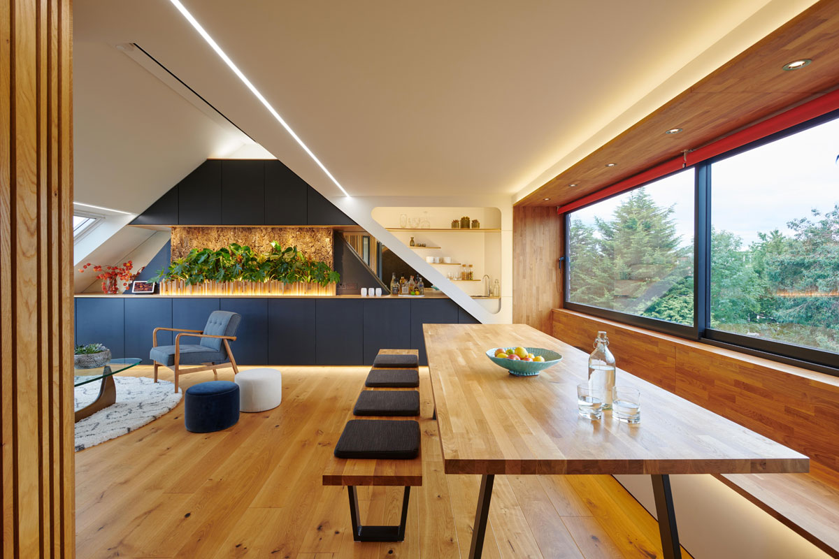 Loft Conversion Maximises Space with Modern-Retro Design