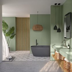 Silestone-Sunlit-Days-Posidonia-Green_bathroom