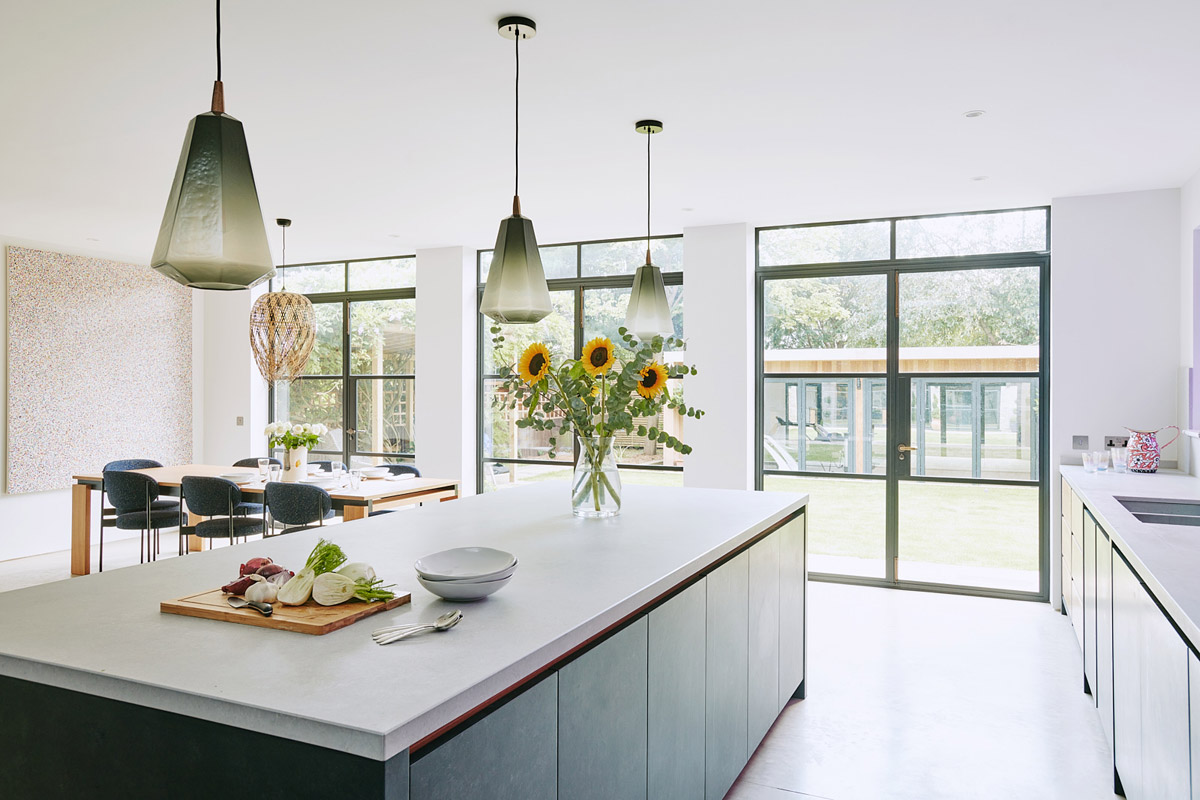 contemporary bathrooms, Industrial and Artisanal Styles Combine in the New Wimbledon Kitchen