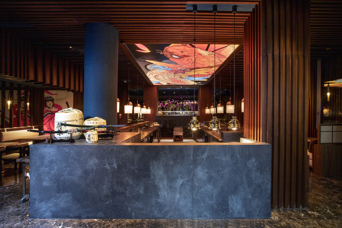 biophilic restaurant design, Oriental Restaurant Design Creates a Cosy and Seductive Atmosphere