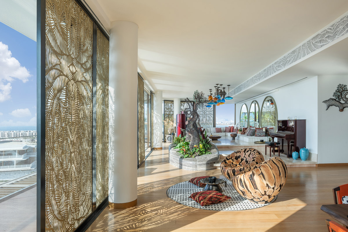 personal interiors design, The Thoughts and Process Behind a Luxurious and Arty Penthouse