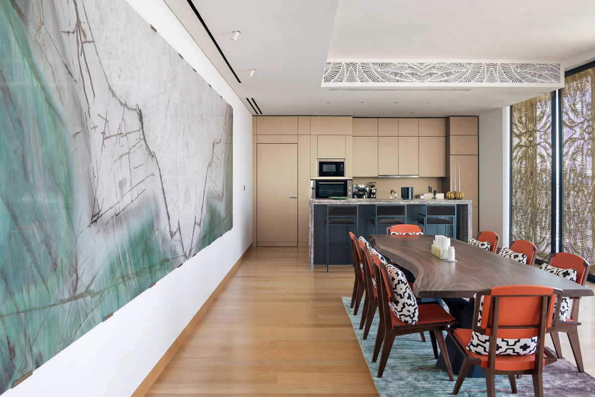 personal interiors design, The Thoughts and Process Behind a Luxurious and Arty Penthouse