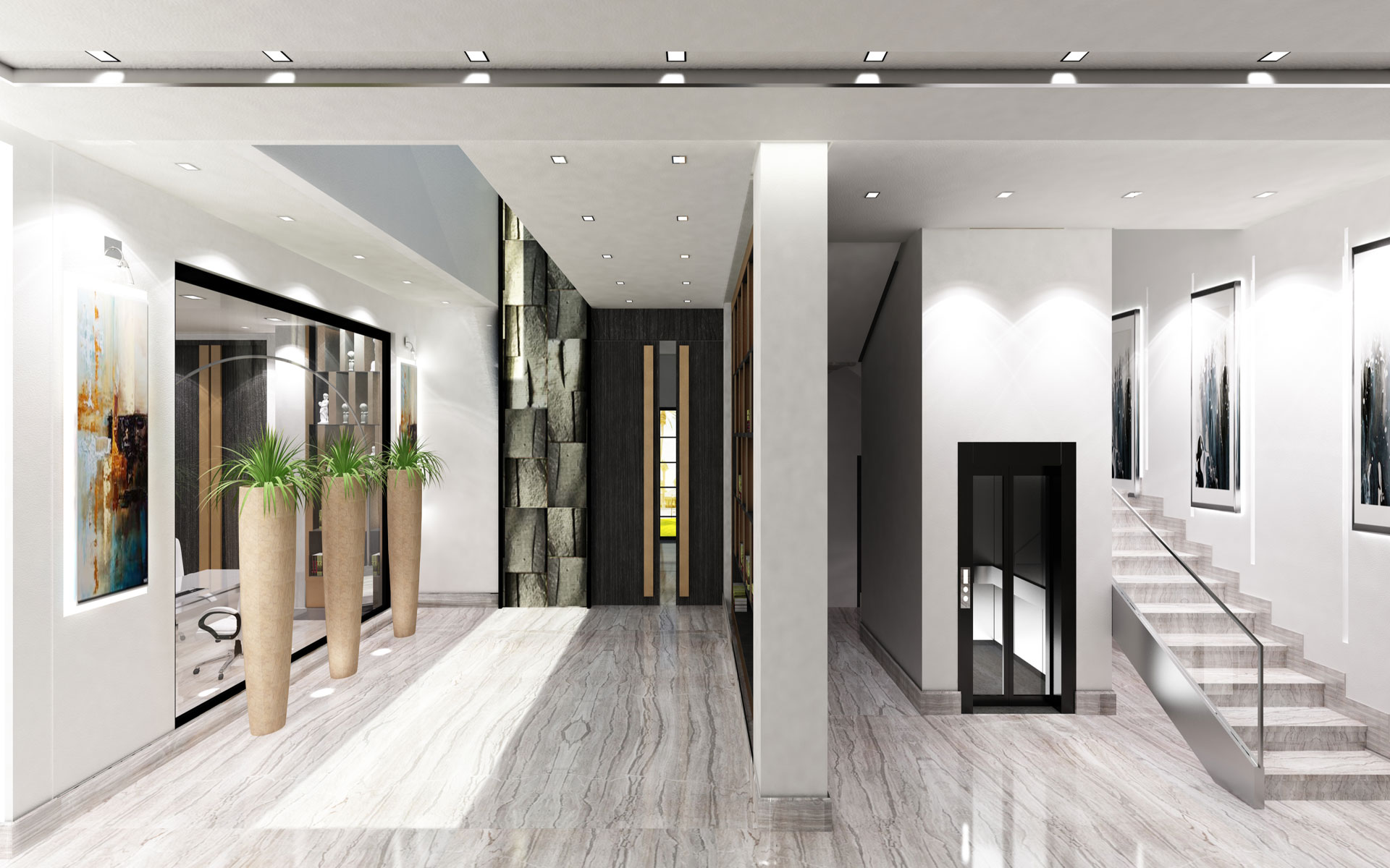 LF interior Residential-Entrance