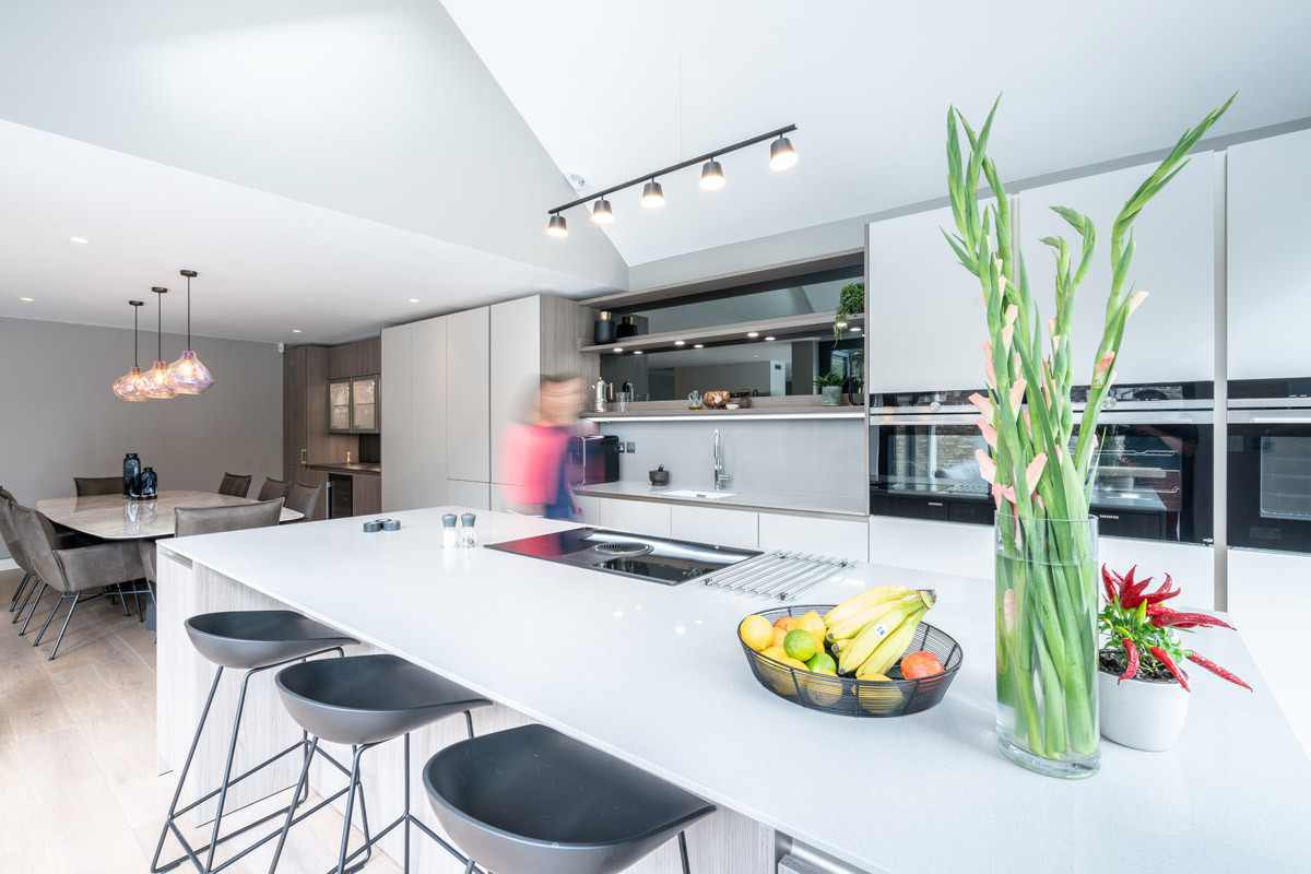 kitchen renovation design, A Kitchen Renovation Results in a Spacious Family Area