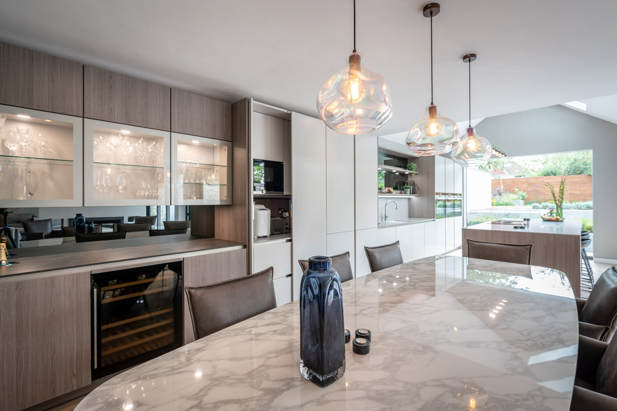 kitchen renovation design, A Kitchen Renovation Results in a Spacious Family Area