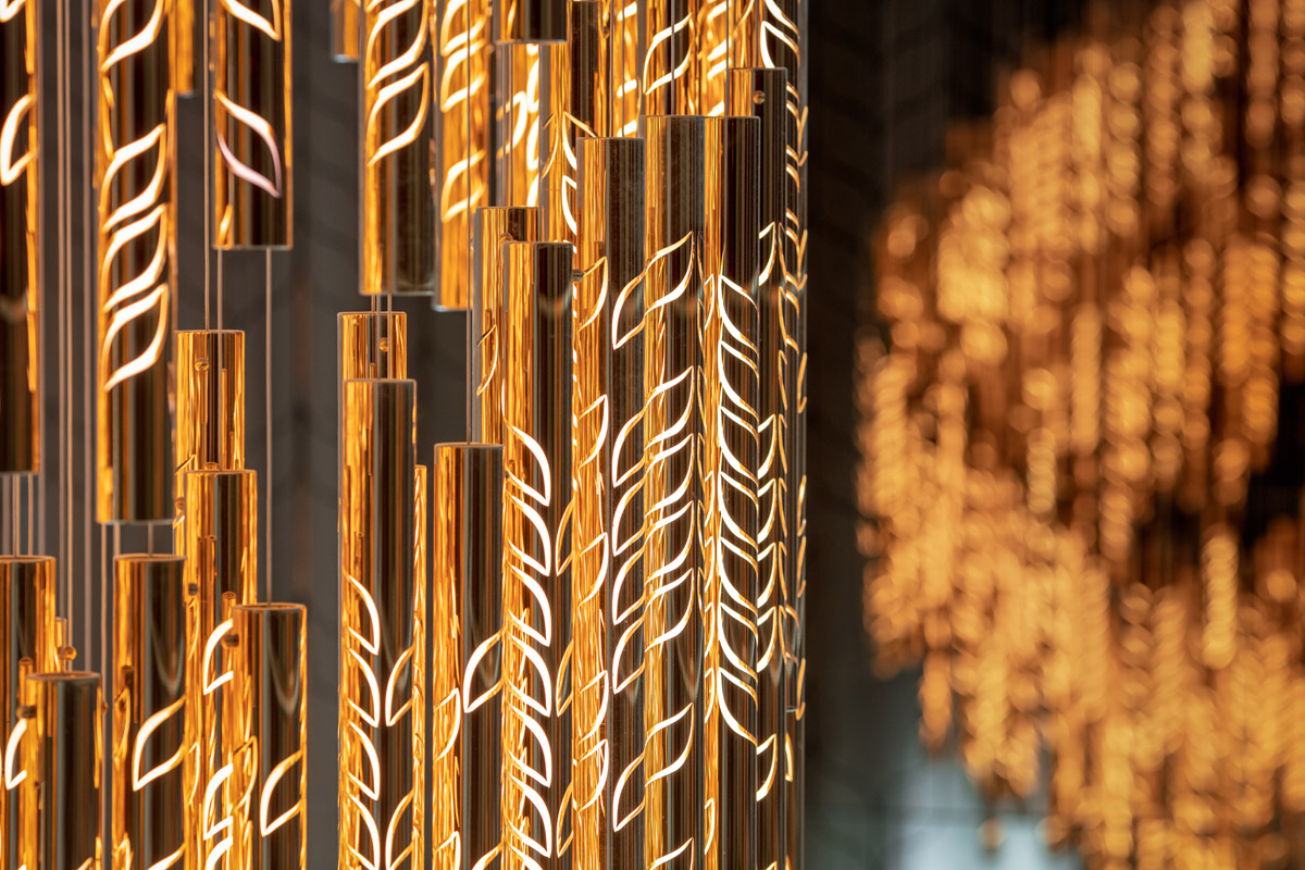 luxurious lighting installation, Burh Al Arab Unveils Newly-Refurbished Lobby With Magnificent Chandelier Centrepiece