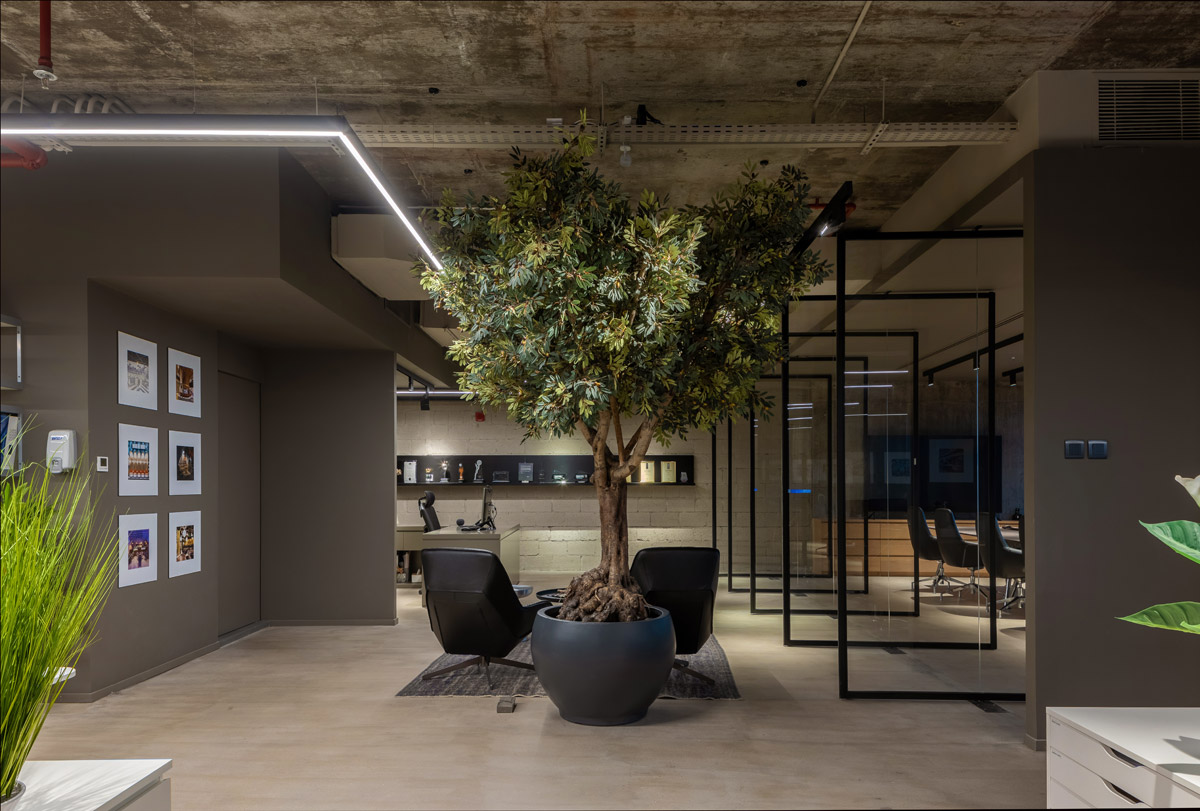 Brutalist and Biophilic Office Design Invokes a Sense of Belonging