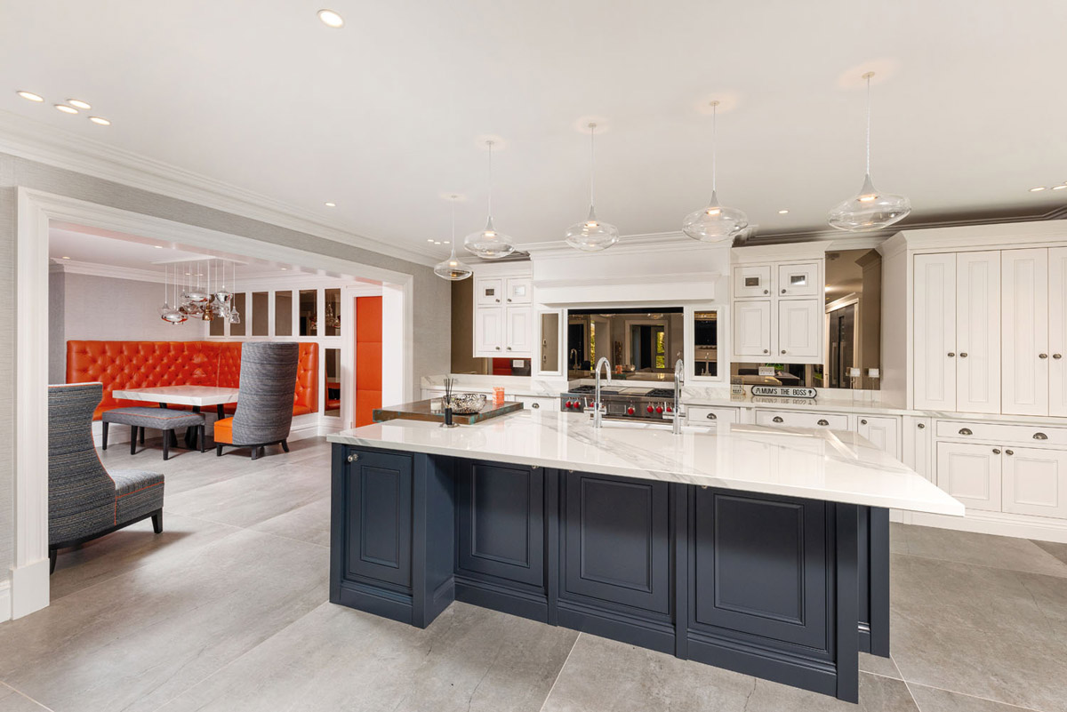 kitchen flooring surfaces, Dekton Surfaces Add Timeless Elegance to This Classic Family Home