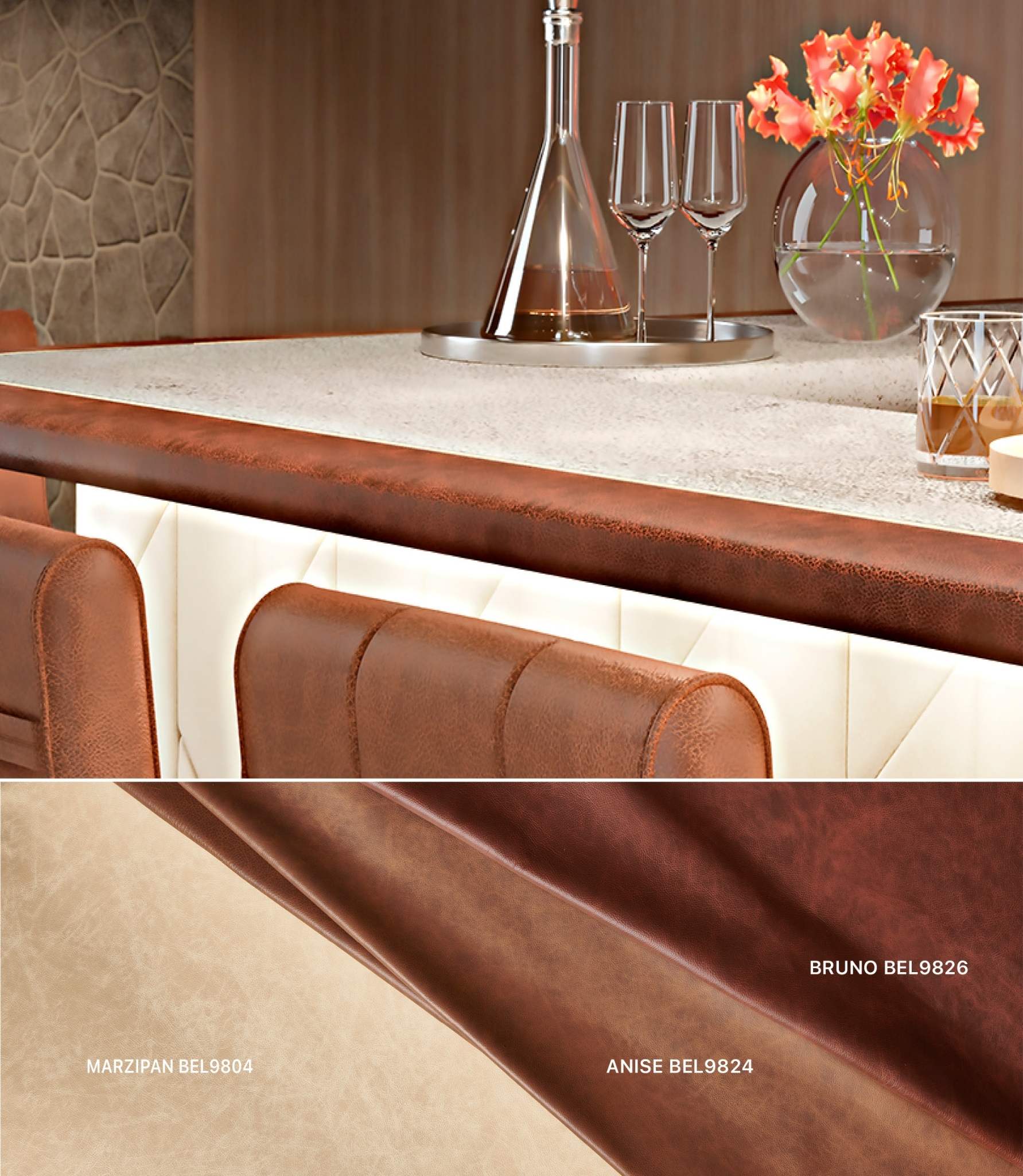 leather, A New Collection of Distressed Italian Leather with a Scratch-Resistant Finish
