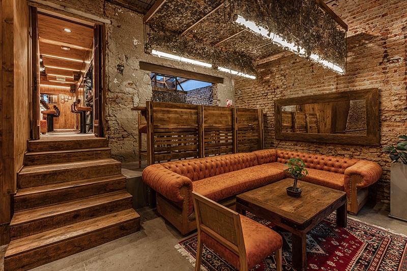 rustic bar, Buenos Aires Bar Design Creates a ‘Demolished’ Sense of Place