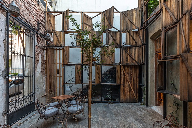 rustic bar, Buenos Aires Bar Design Creates a ‘Demolished’ Sense of Place