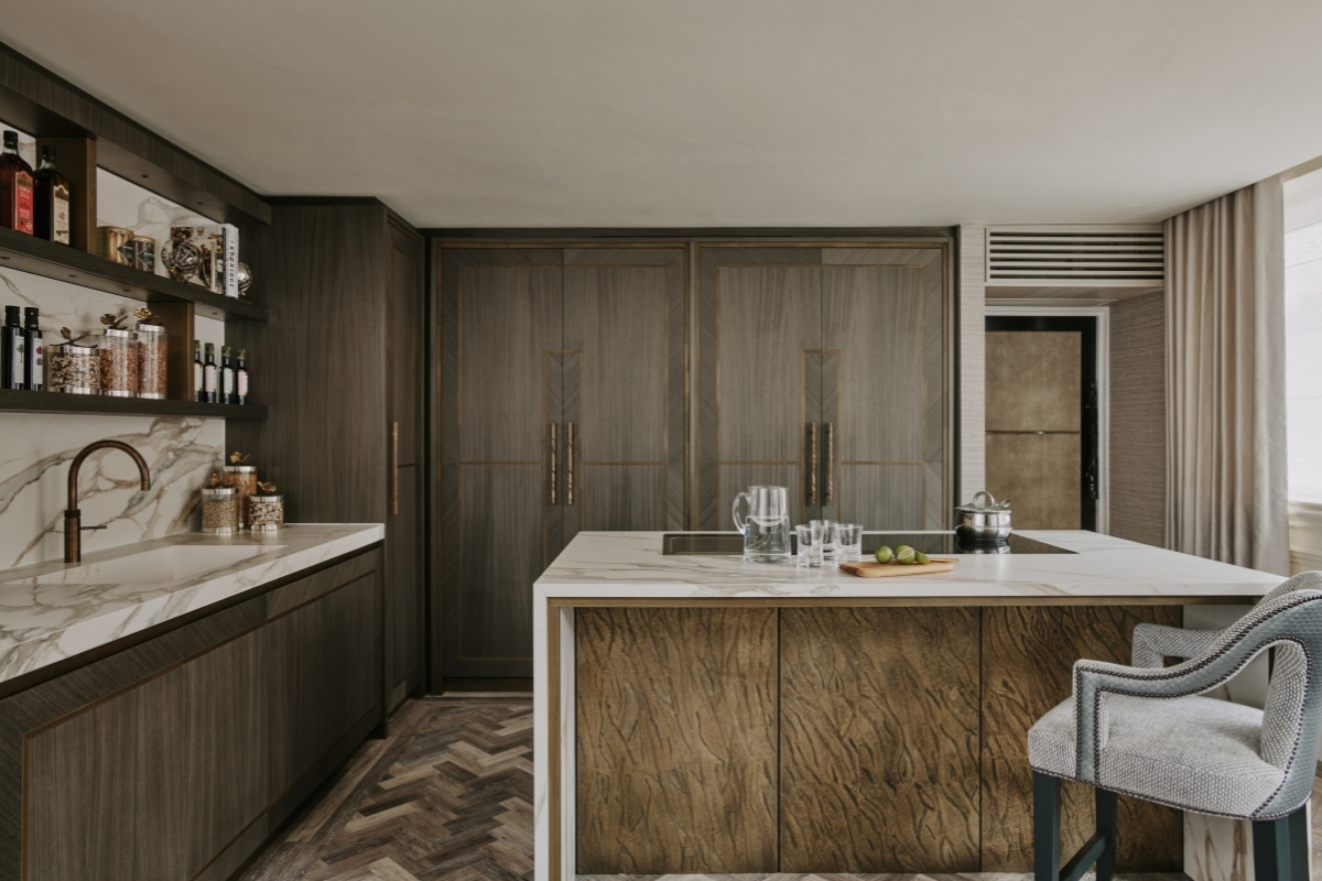 smart storage solutions, First Look at the Marquetry Collection, the Striking New Kitchen by Ledbury Studio