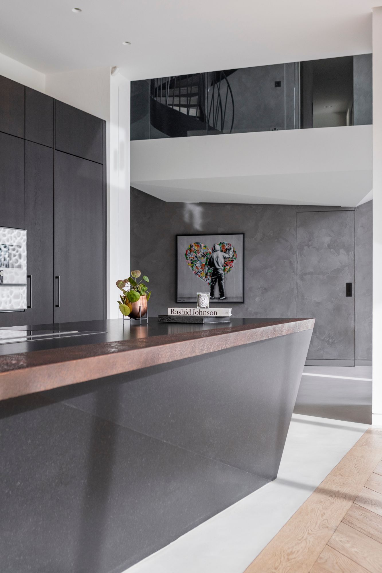 modern kitchen, Modern Kitchen Stands as a Piece of Art in a Private Residence