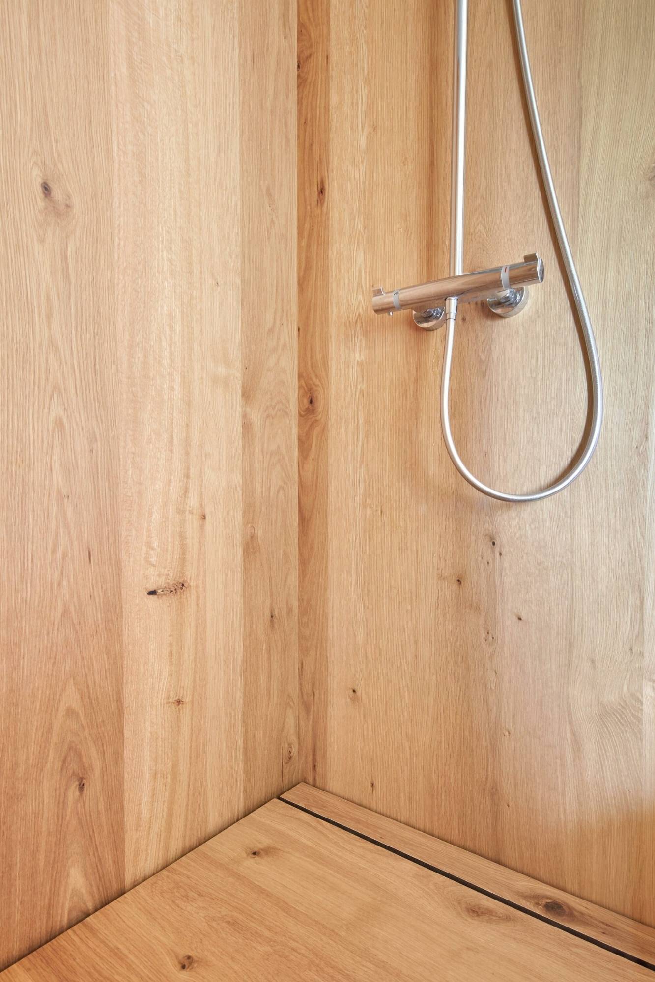 wood products, Water-Resistant Wood Coverings on Floors, Bathrooms, and Shower Stalls