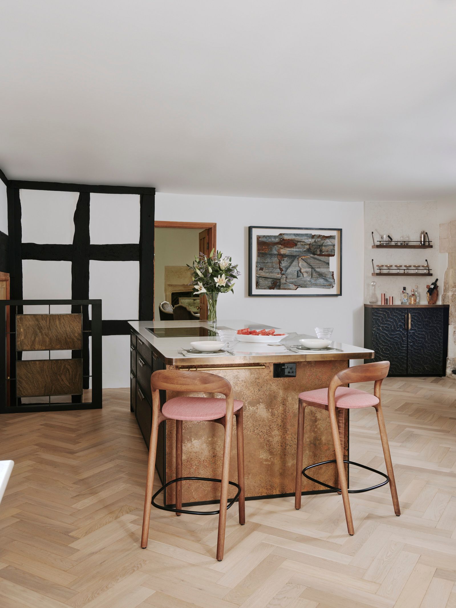 kitchen redesigned, Back in Time for the Stroud Kitchen from Ledbury Studio