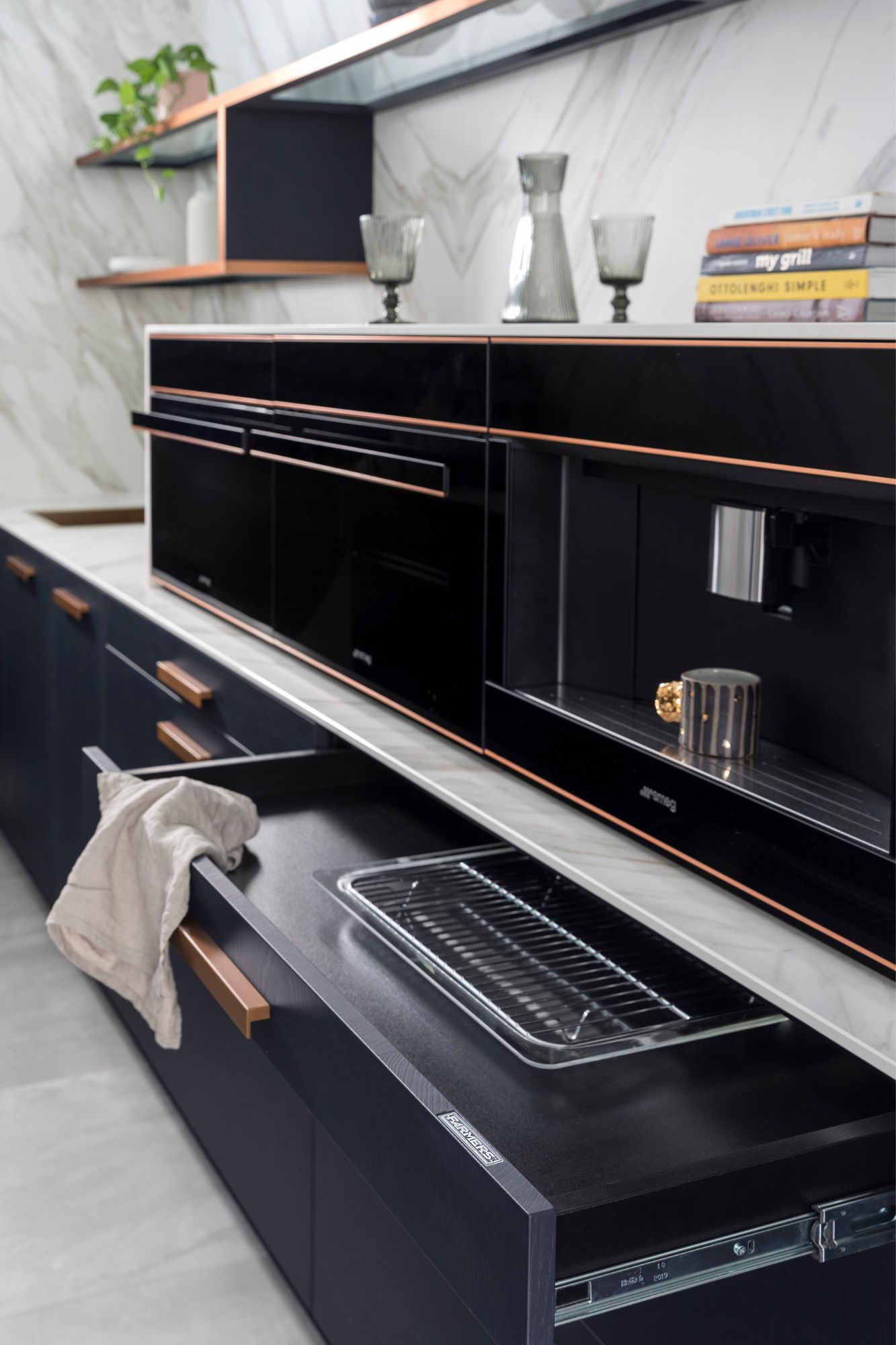 open-plan kitchen, A Multi-Functional Kitchen Reflects Modern European Luxury