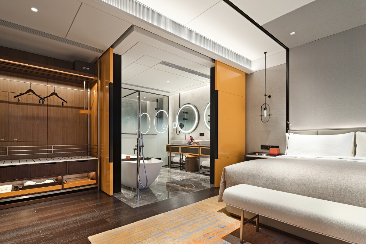 hotel suite design, Hotel Suite Celebrates Tang Dynasty in a Modern Design