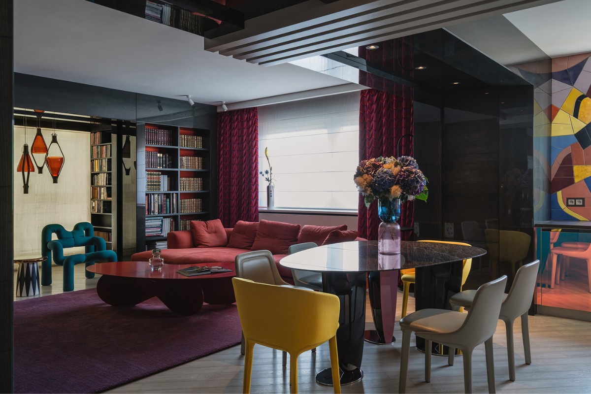 apartment design, A Unique and Colourful Apartment Designed and Furnished by Robert Majkut Design