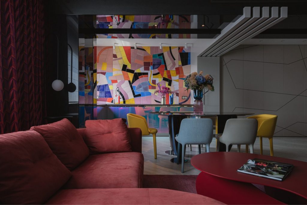 A Unique and Colourful Apartment Designed and Furnished by Robert Majkut Design