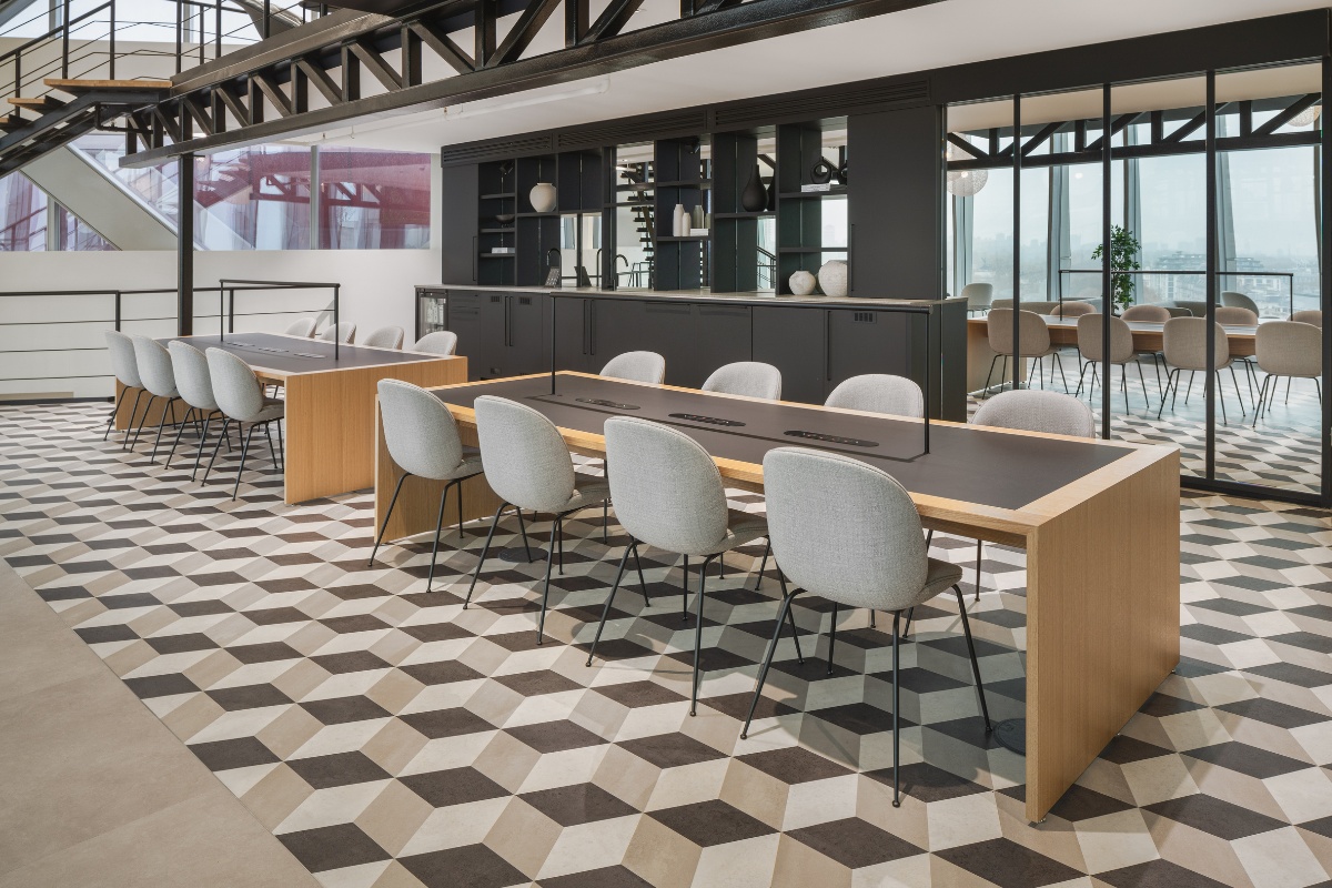 office design, Karndean Designflooring Links Cityscape to an Exclusive Office Environment with Bespoke Design
