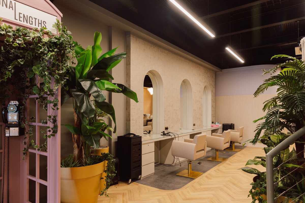 neutral, Cocoon & Bauer: Creating a Neutral Salon With Biophilic Design Elements