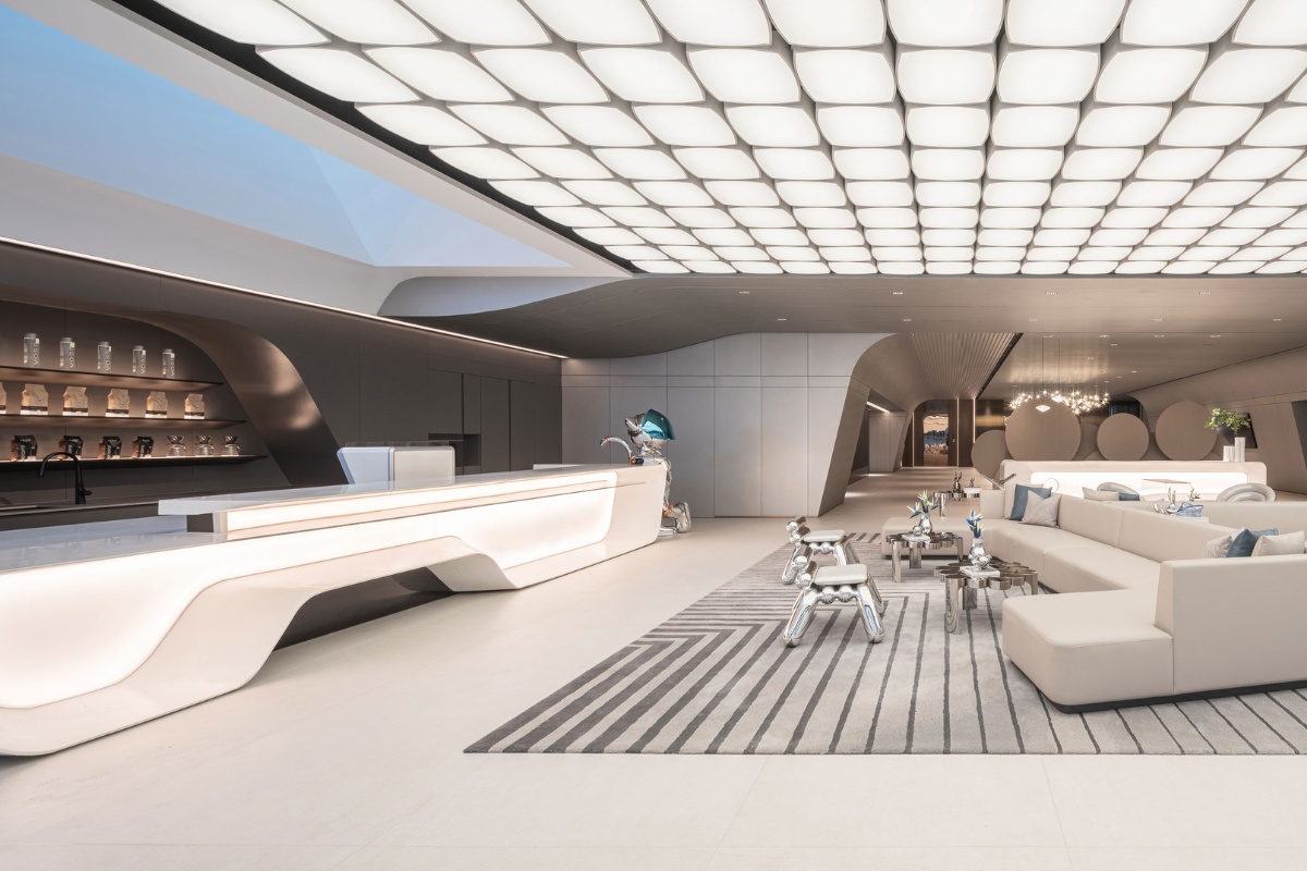 KLID Design a Playfully Futuristic Cafe Design