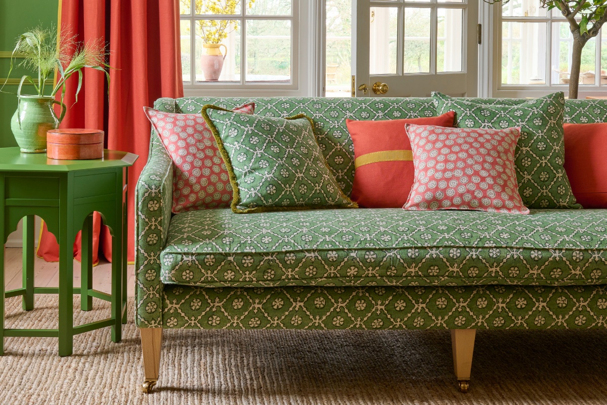Colourful Linen, Linwood Shows How to Decorate with Colourful Linen Upholstery Fabric