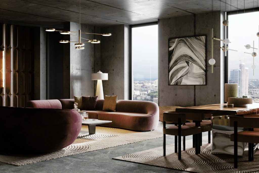 Studio Shanati Design an Organic Modernism Penthouse