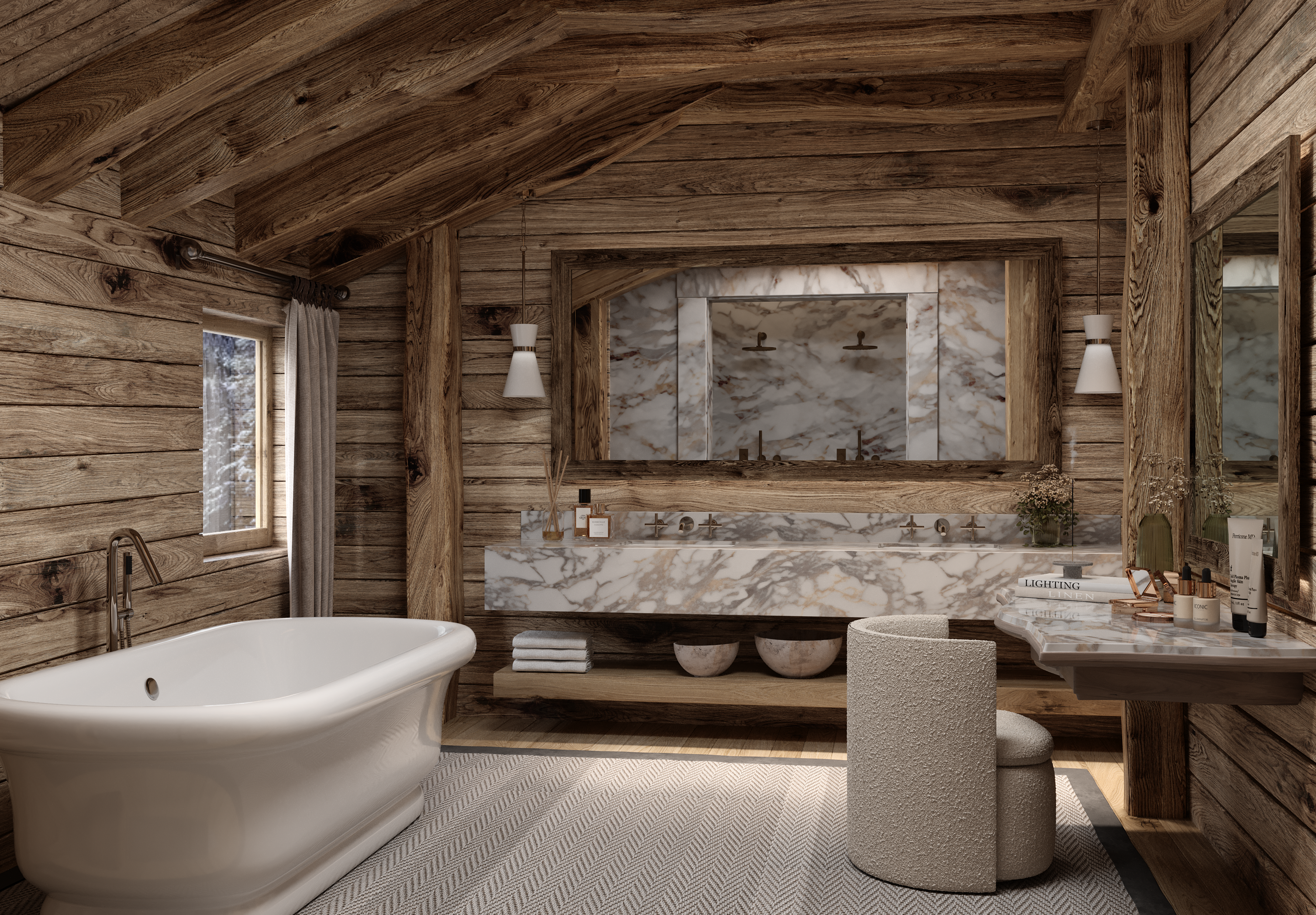 SWISS CHALET BATHROOM VERBIER