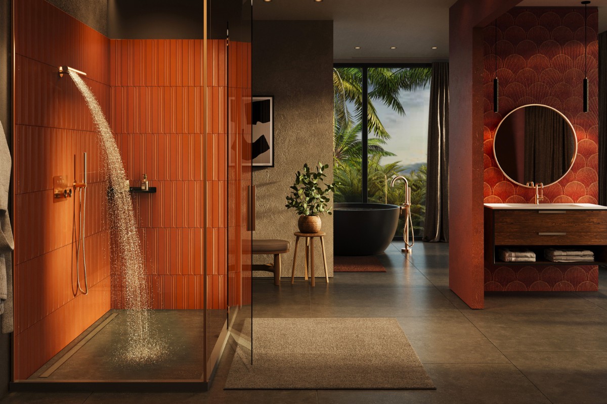 GRAFF Introduces the Wall-Mounted Version of Riva Chandelier Shower