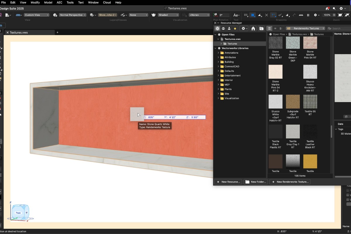 vectorworks, Three Essential Texture Features in Vectorworks Architect