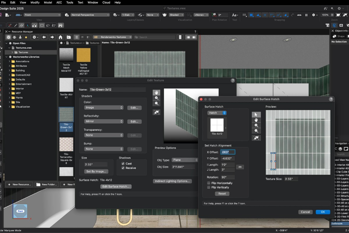 vectorworks, Three Essential Texture Features in Vectorworks Architect