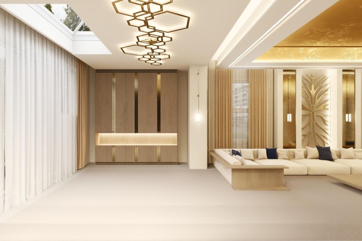 T&A Property Development, T&A Property Development Transform a Bespoke Living Space with Genuine Gold Leaf