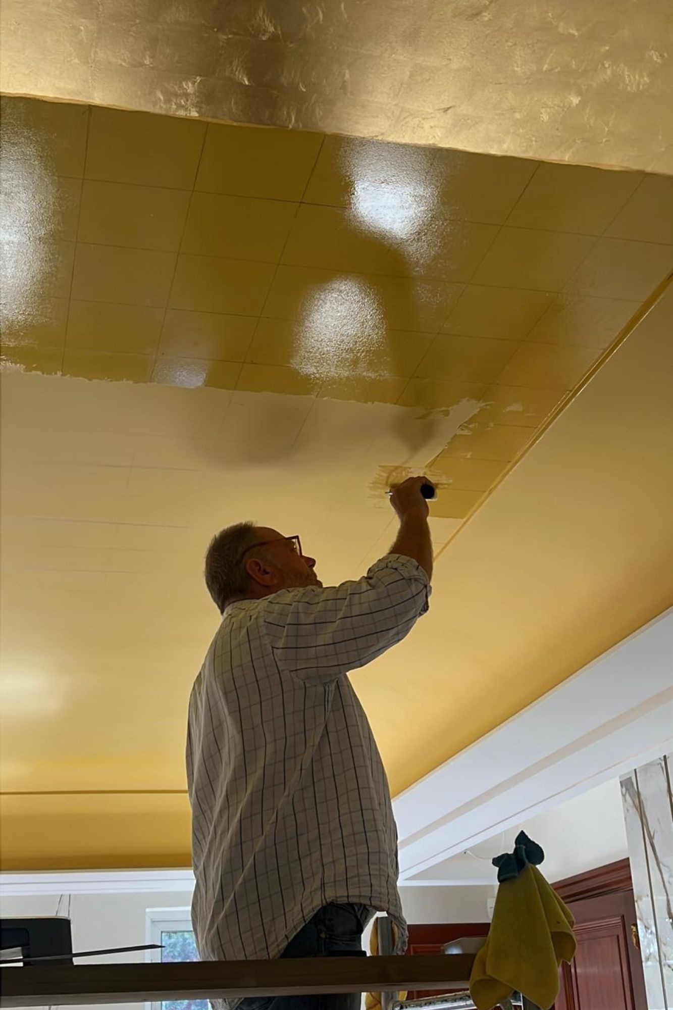 T&A Property Development, T&A Property Development Transform a Bespoke Living Space with Genuine Gold Leaf