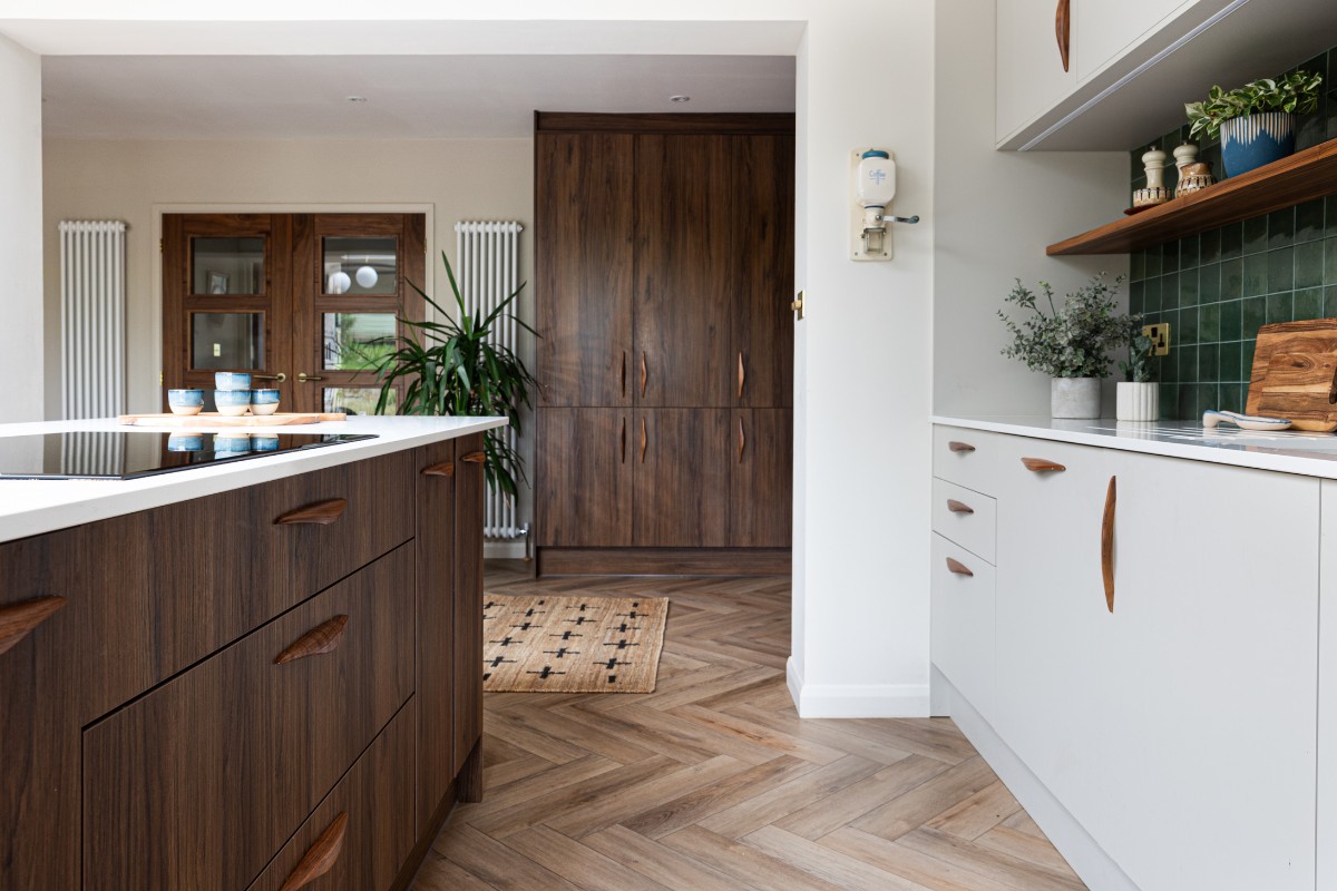 Bower Interior Design, Bower Interior Design Create a Contemporary Mid-Century Kitchen
